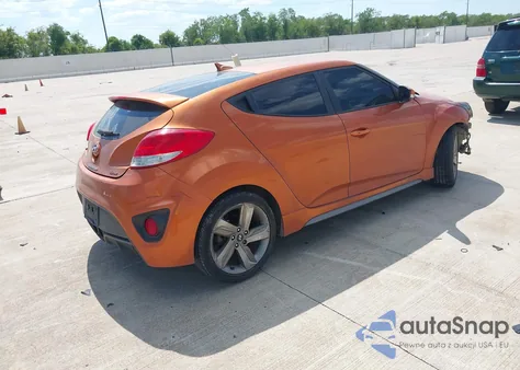 2013 Hyundai Veloster Turbo W/Black z USA, uszkodzony, nr VIN KMHTC6AE4DU169787